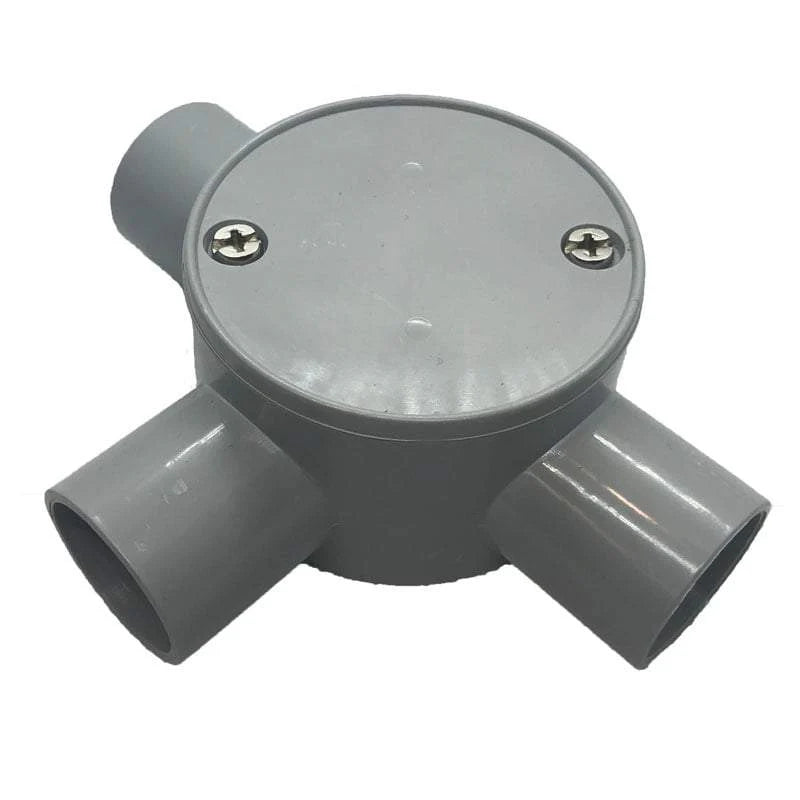 20mm 3way Junction Box Shallow