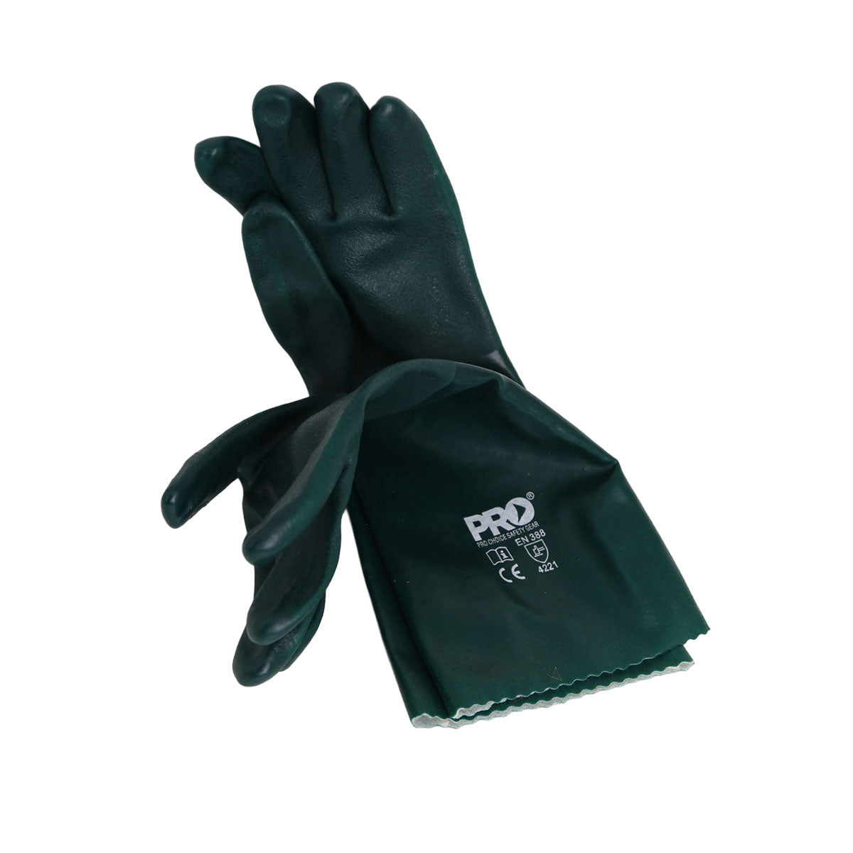 Glove Green Long PVC 45cm
