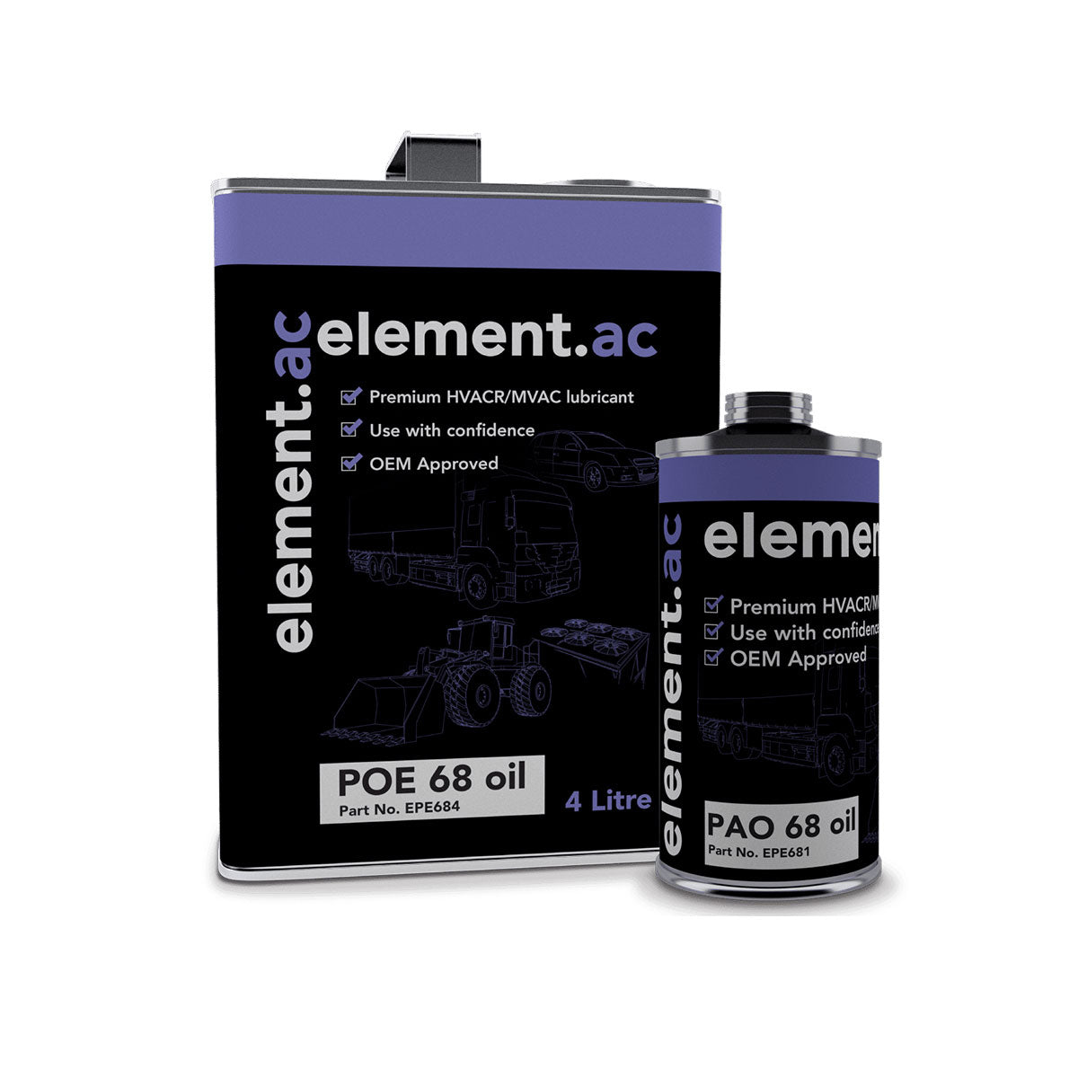 Element Oil POE68 (Polyolester) 4 Litre