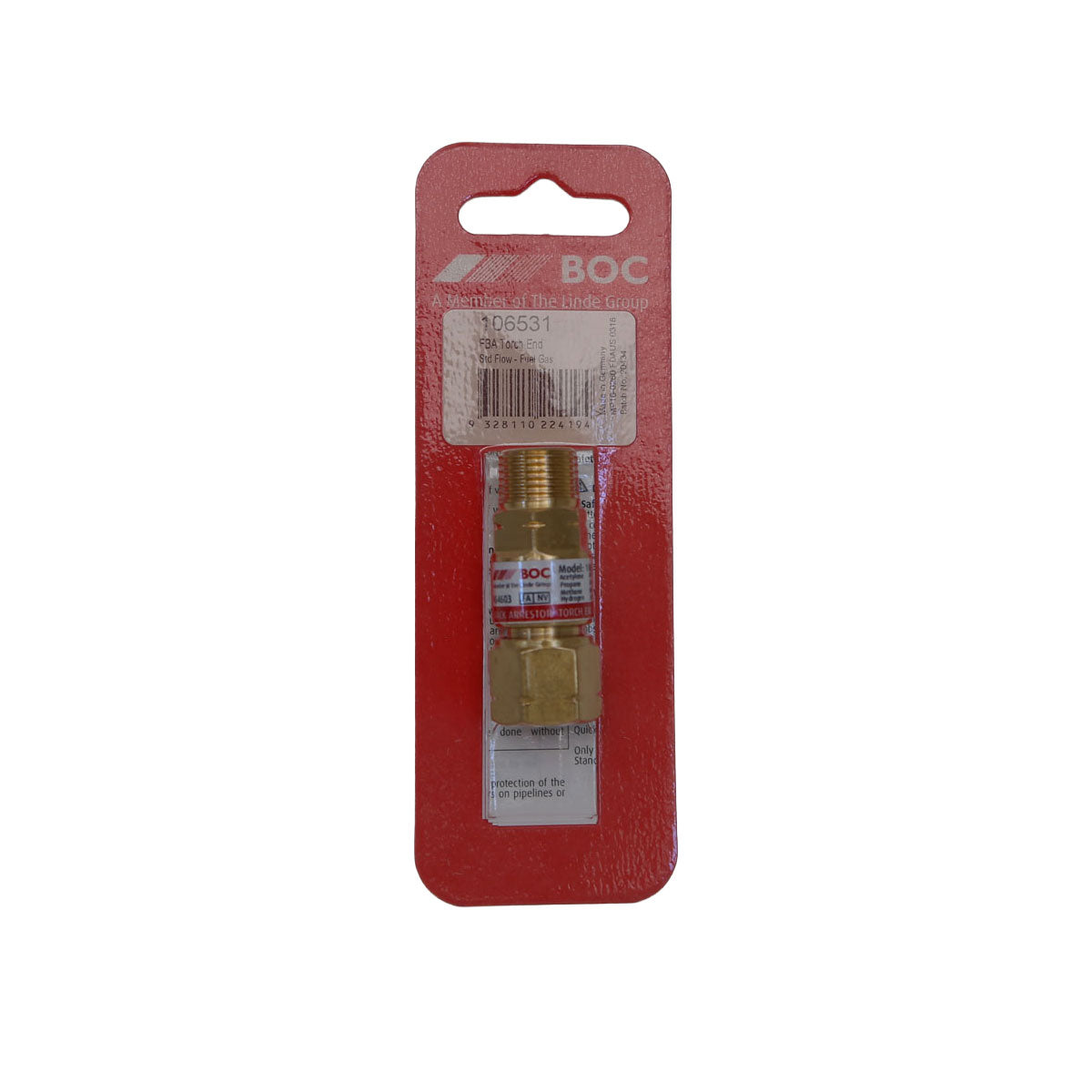Standard Flow Torch End Flashback Arrestor Fuel Gas