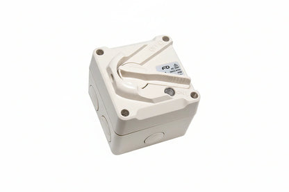 2 Pole Lockable Weatherproof Isolator 20A