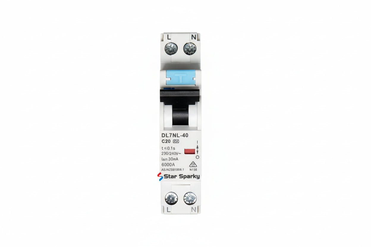 A Type Single Pole RCBO 6kA 20A