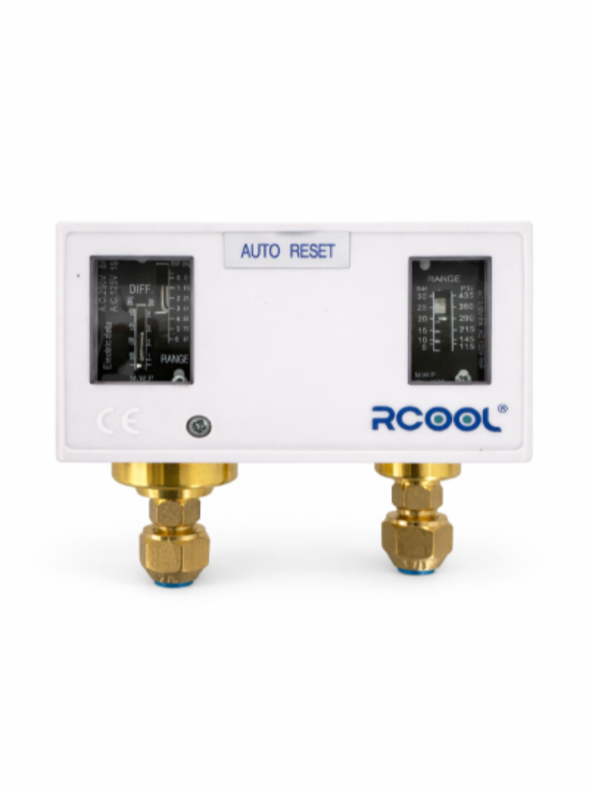 RCool Dual Pressure Control Auto Reset Low side(bar) -0.7~6 ;high side(bar) 8~30