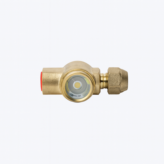 Sight Glass 5/8" (16mm), Male to Swivel Flare Nut