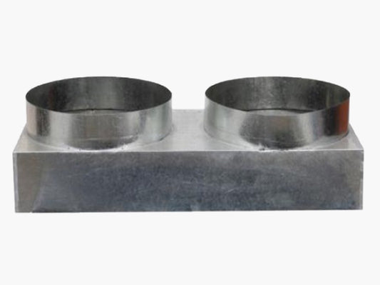 Return Air Plenum Spigot 2x400mm 10mm Insulation suits LG Premium Ducted 1180*325mm