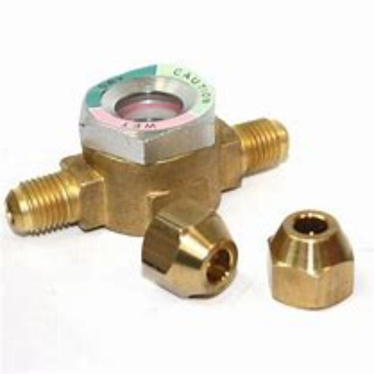 Sight Glass 5/8" (16mm), Flare with two nuts