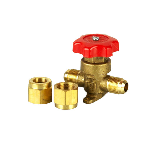 Hand Valve SAE Double Flare with Nuts 1/4"